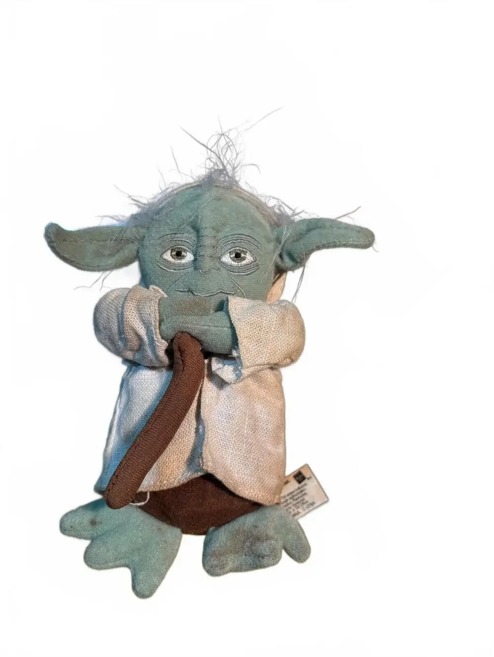 Vintage 2004 Star Wars Yoda Plush Doll with Brown Robe and T